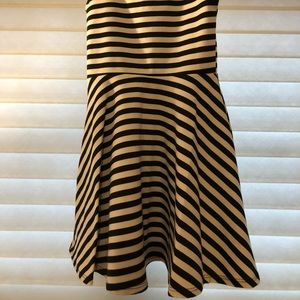 Girls Black and a White summer dress